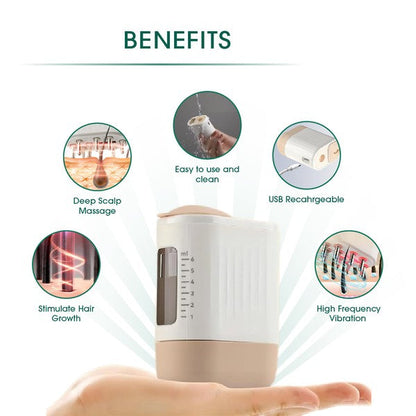 Electric Oil Applicator Scalp Massager 2 in 1.