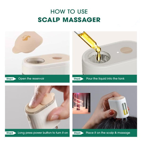 Electric Oil Applicator Scalp Massager 2 in 1.