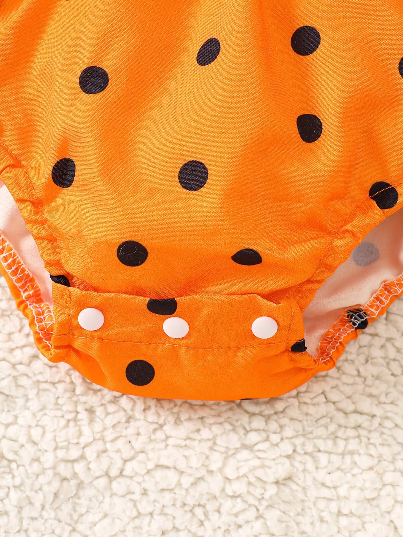 Children Halloween Pumpkin Bodysuit and Headband Set