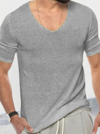 Men's V-Neck Short Sleeve Shirt