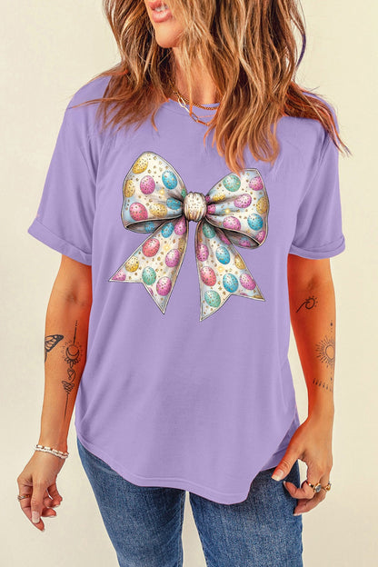 Bow Graphic Short Sleeve T-Shirt