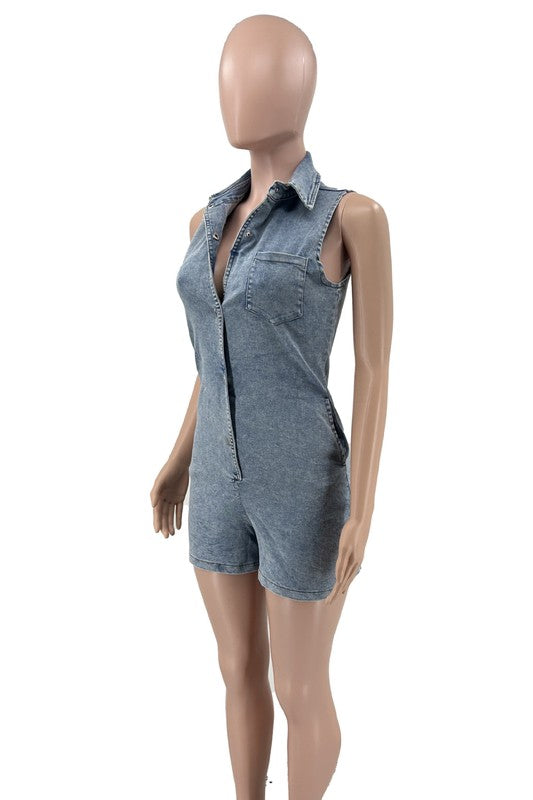 FASHION DENIM ROMPERS