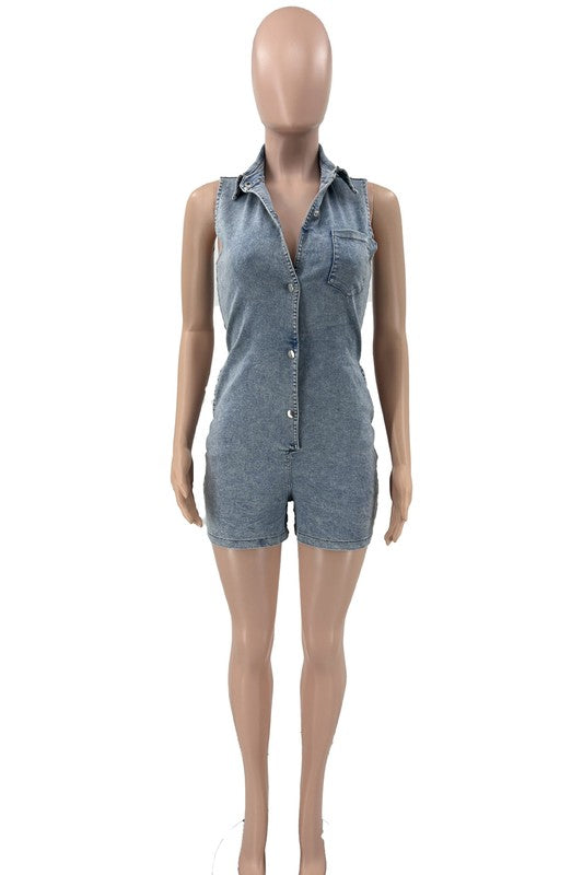 FASHION DENIM ROMPERS