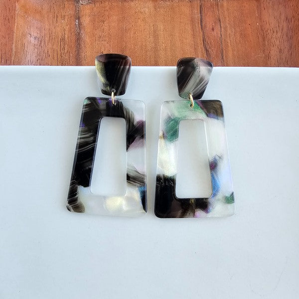 Earrings - Midnight Opal