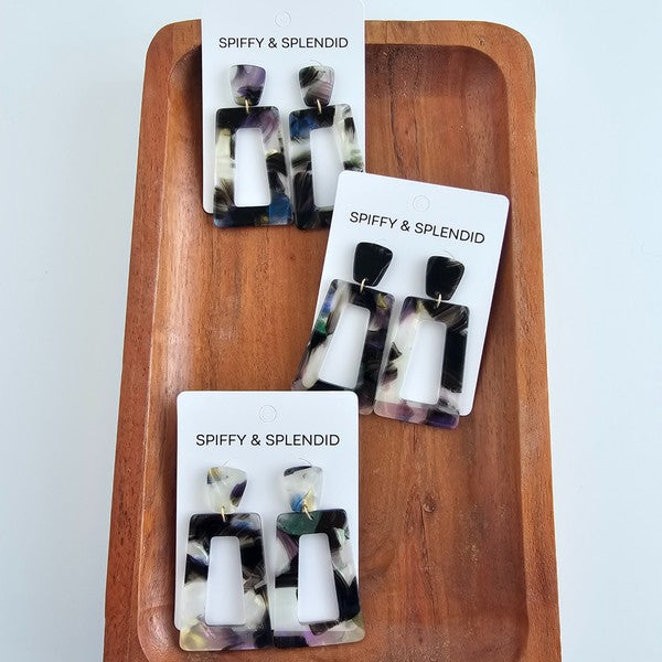 Earrings - Midnight Opal