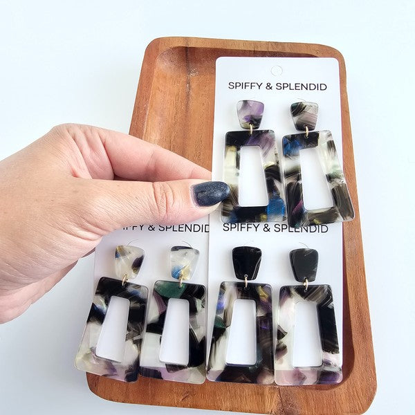 Earrings - Midnight Opal