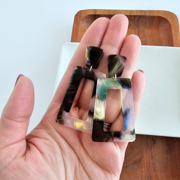 Earrings - Midnight Opal