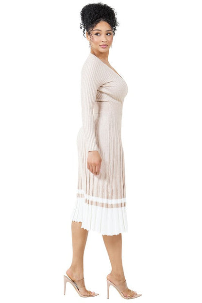 LUXURIOUS LONG MAXI KNIT DRESS