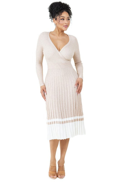 LUXURIOUS LONG MAXI KNIT DRESS