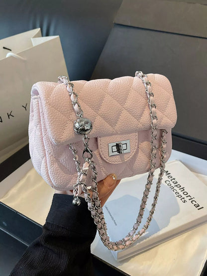 Quilted Chain Crossbody Bag