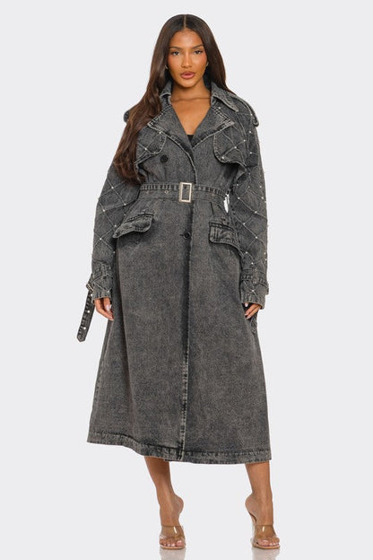 Denim Trench Coat