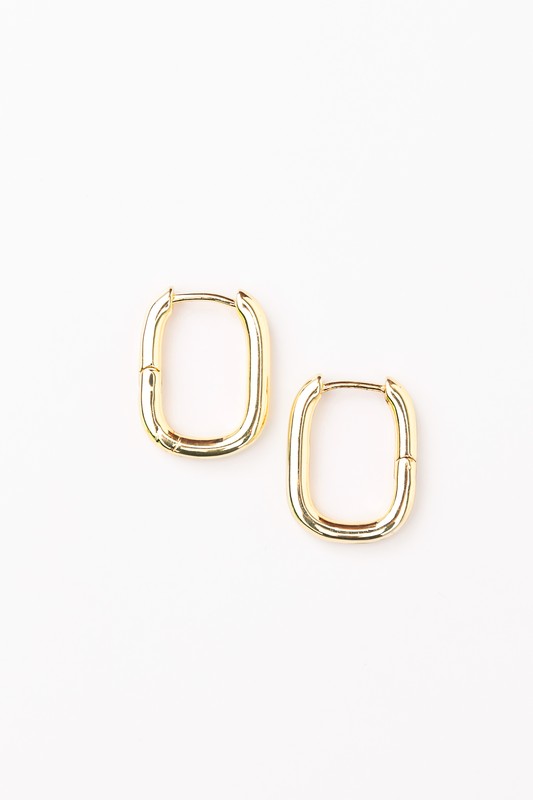 14K Stainless Steel Huggie Earings