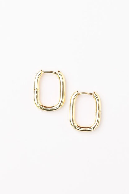 14K Stainless Steel Huggie Earings