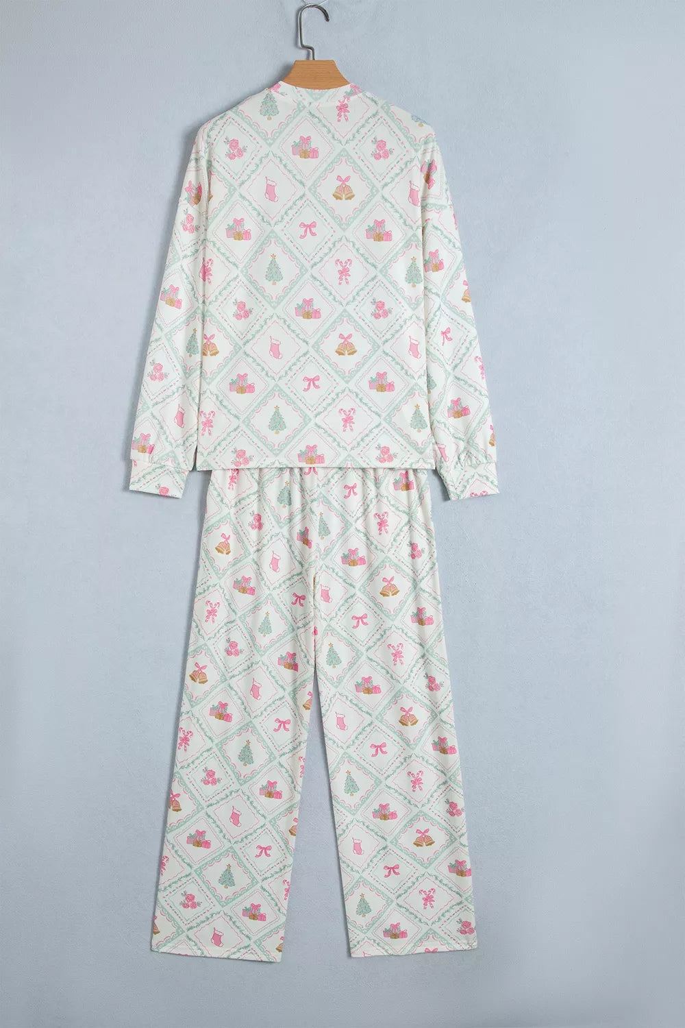 Plus size patchwork lounge set, view 5