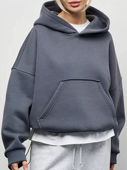 Oversized kangaroo pocket hoodie, view 13