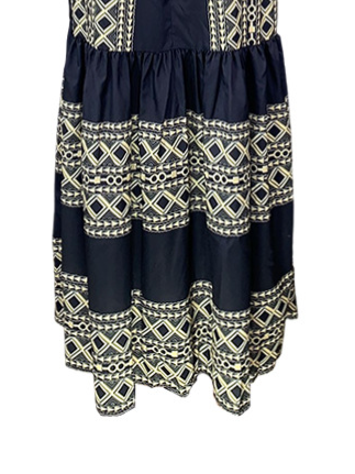 Printed Bohemian Off-The-Shoulder Dress