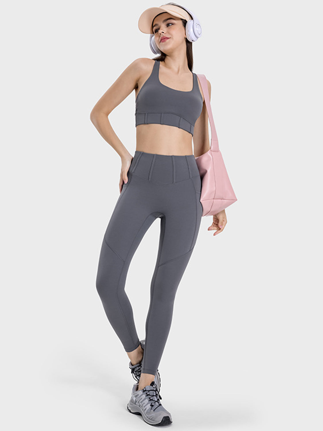 Square Neck Wide Strap Active Tank - MONLANE