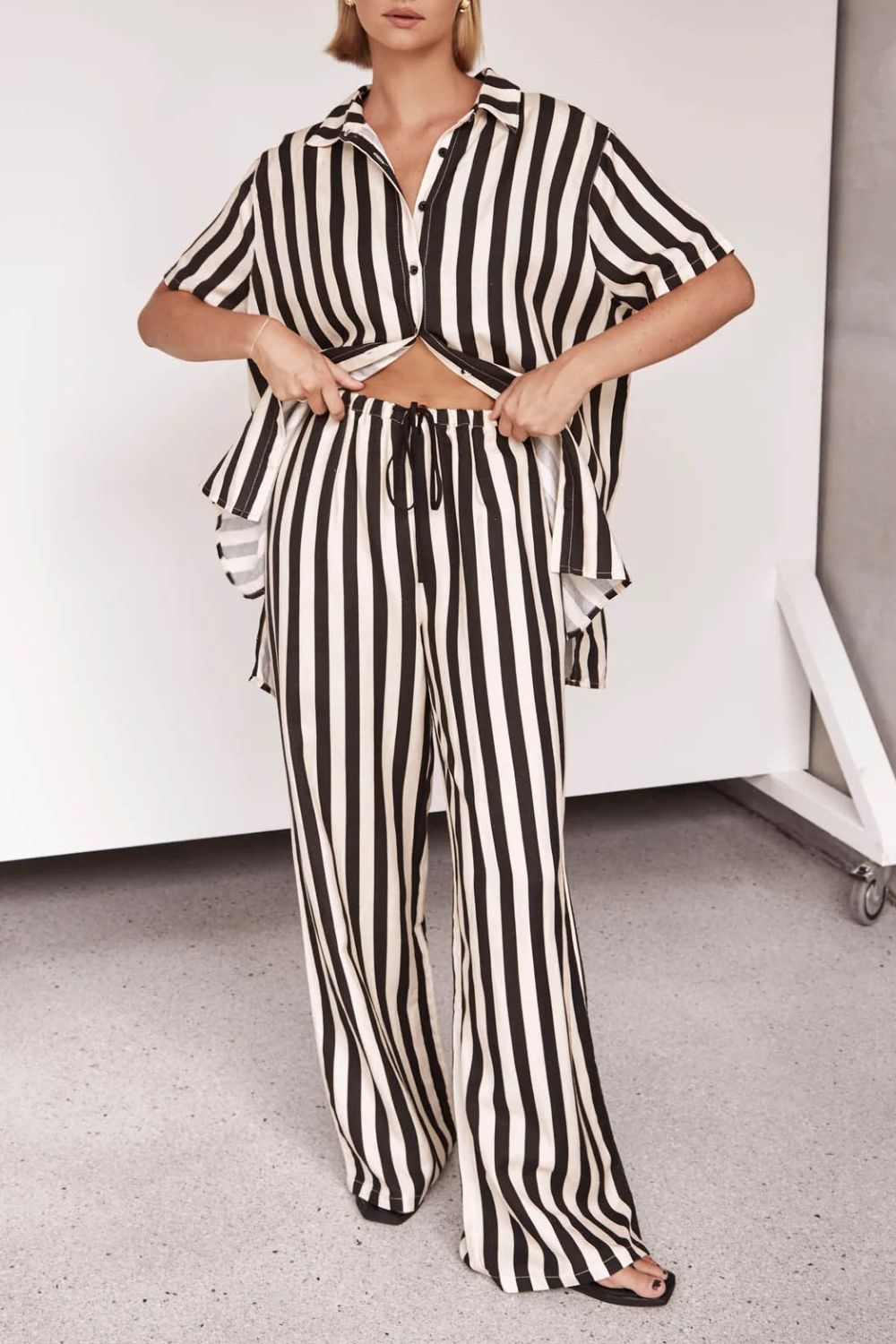Striped Pants Set
