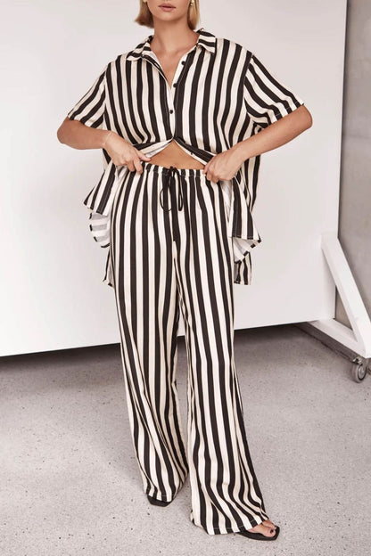 Striped Pants Set