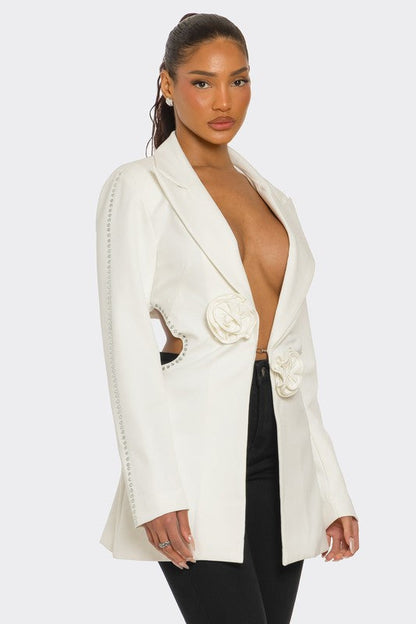 Elegant Sculpted Blazer