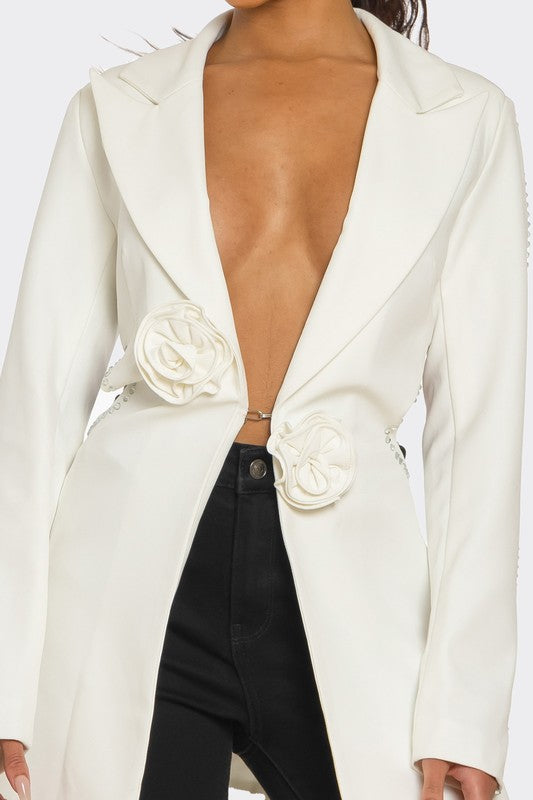 Elegant Sculpted Blazer