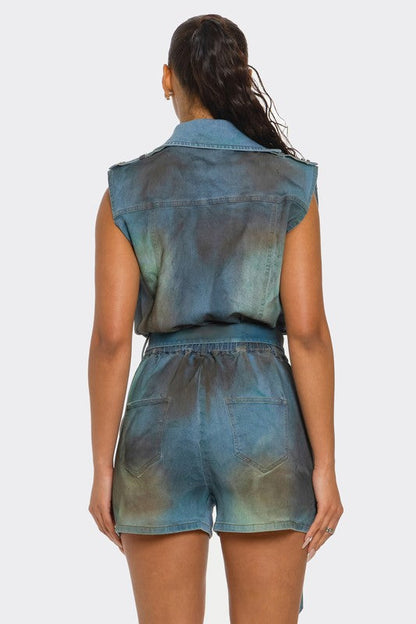 Zipper Utility Romper