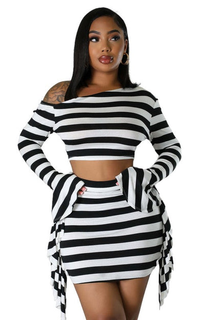 Two Piece Fashionable Dress Set