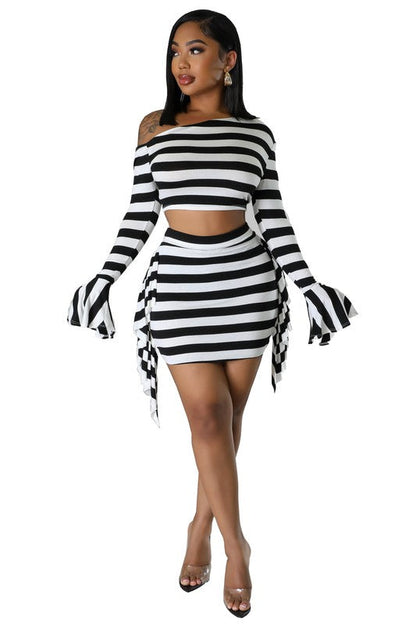 Two Piece Fashionable Dress Set