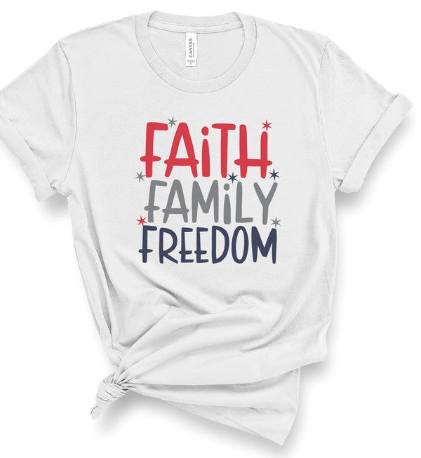 Faith Family Freedom Graphic Tee