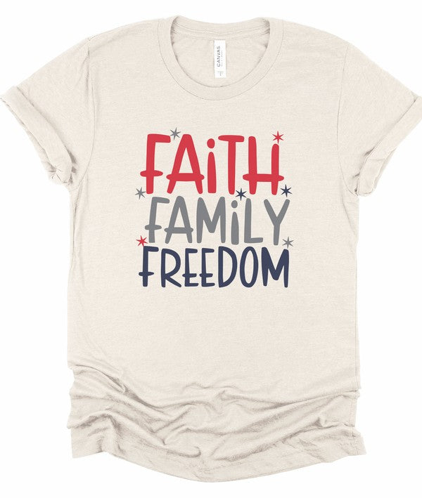 Faith Family Freedom Graphic Tee