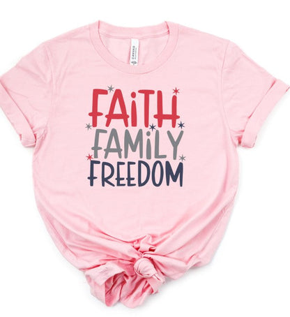 Faith Family Freedom Graphic Tee
