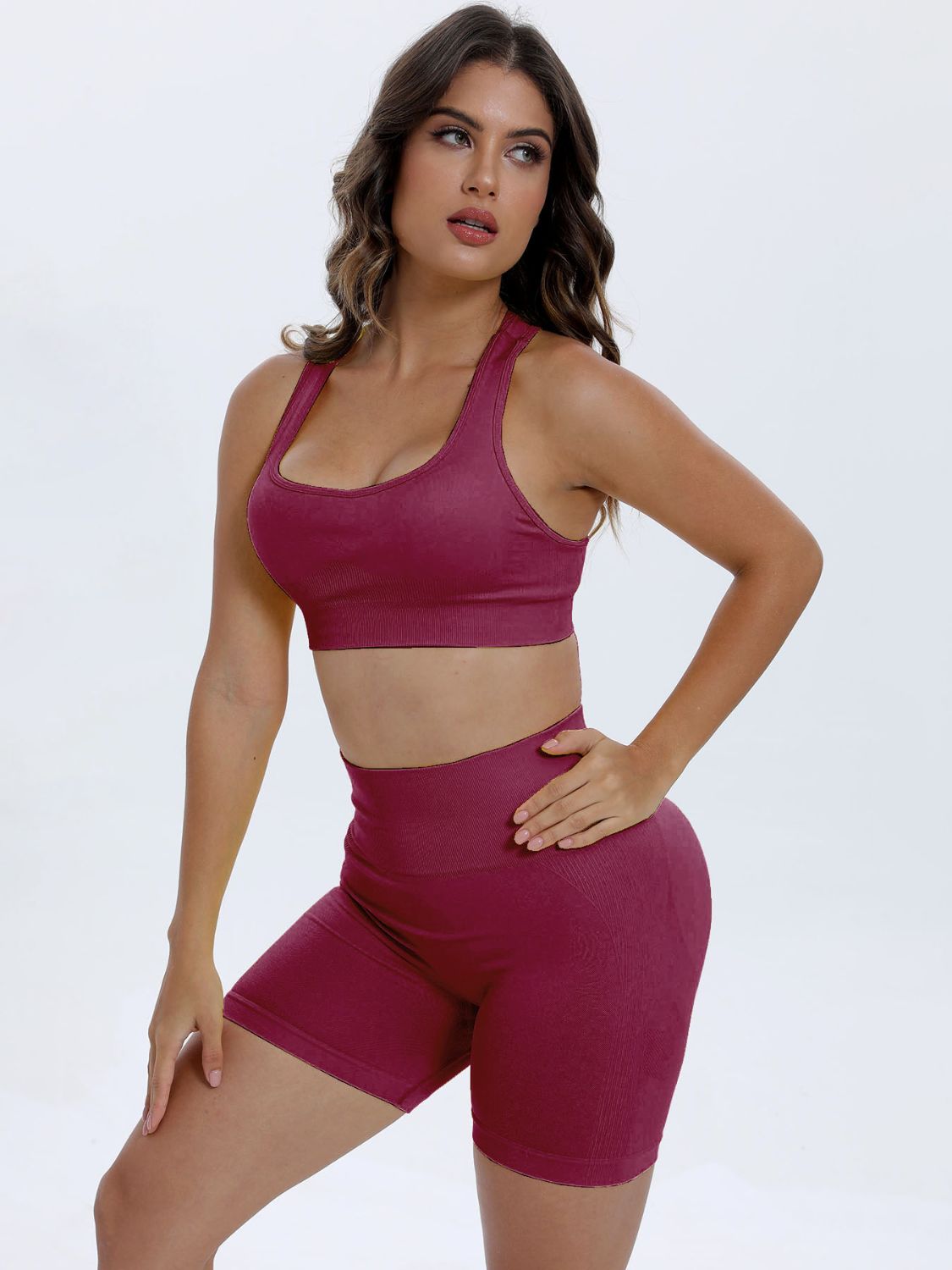 Scoop Neck Wide Strap Active Set