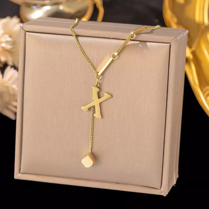 Initial letter pendant necklace, view 28