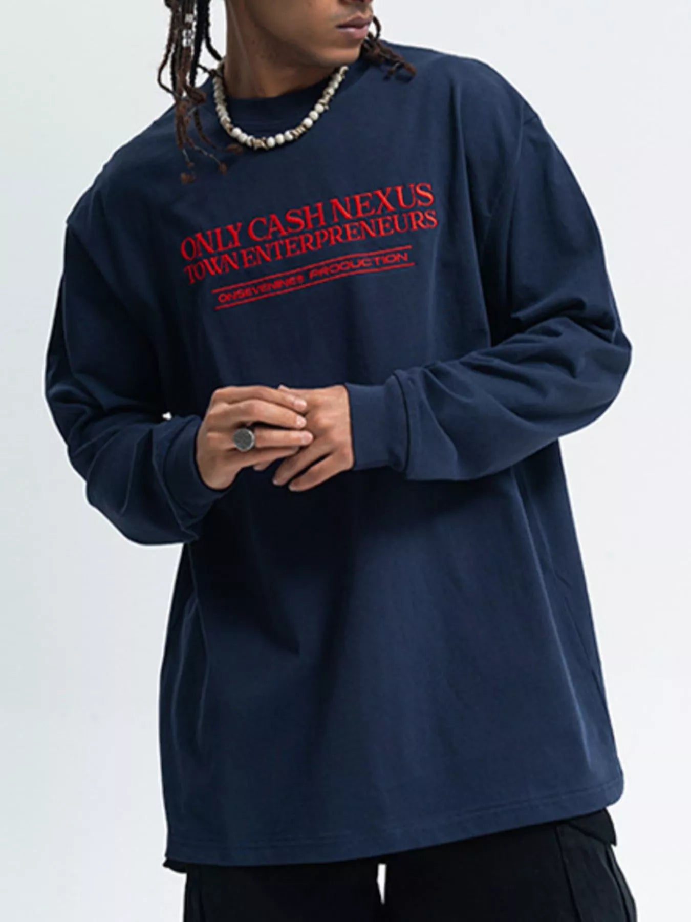 Men's Letter Long Sleeve T-Shirt