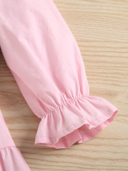 Children's Button Front Dress and Vest Set