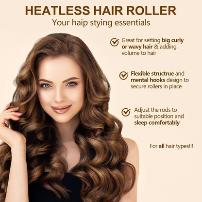 Overnight Heatless Hair Curler-Pink