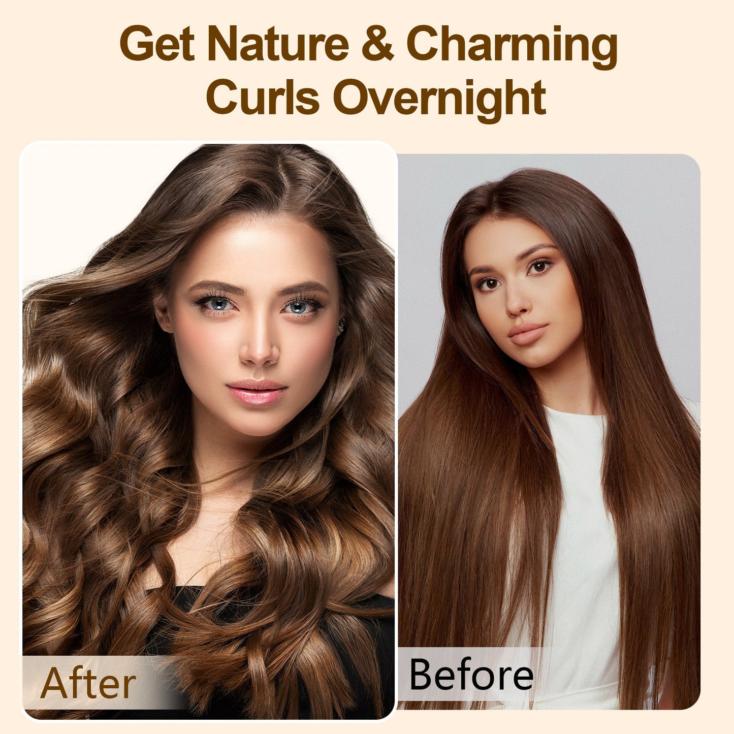 Satin Heatless Hair Curler-White
