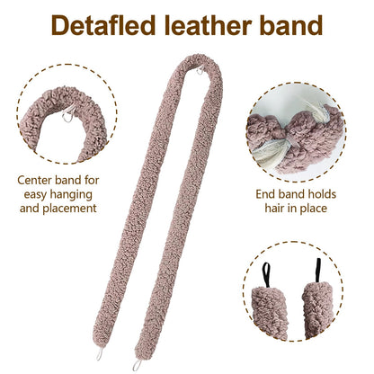 Satin heatless hair curler - Light Brown