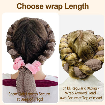 Satin heatless hair curler - Light Brown