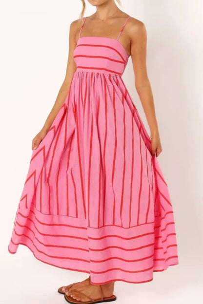 Striped Flowing Cami Dress