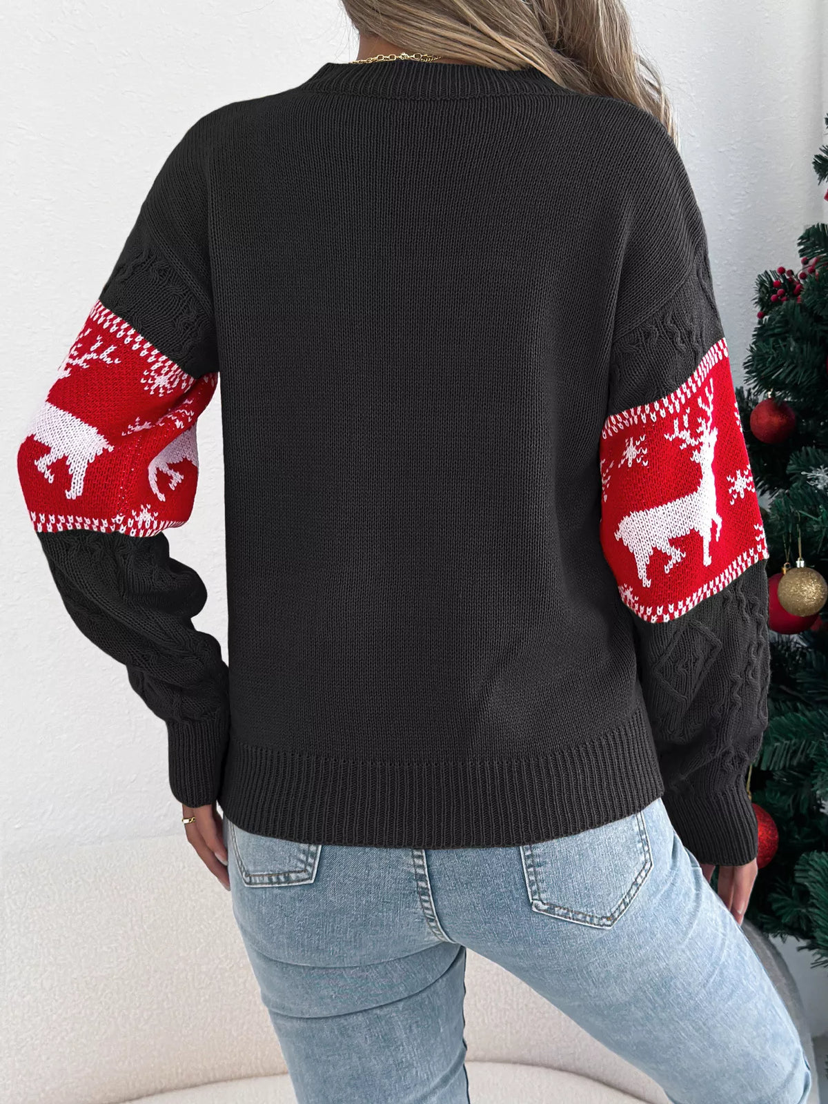 Reindeer Christmas sweater, view 4