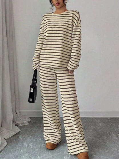 Plus size relaxed top & pants set, view 11