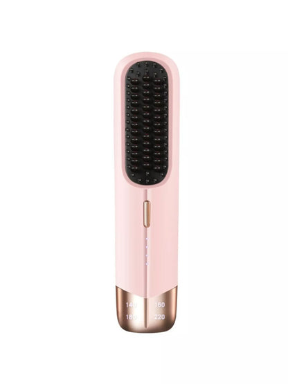 Portable Wireless Ionic Straightener Brush Hair