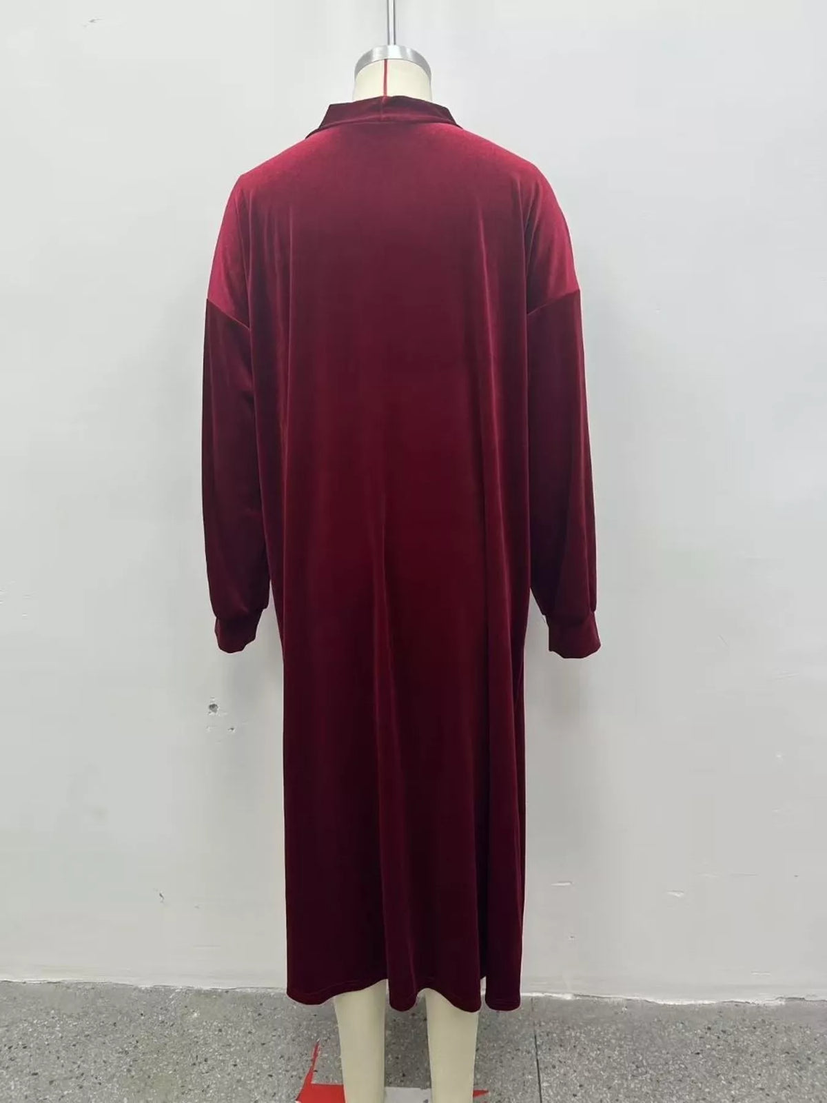 Plus size velvet longline cardigan, view 12
