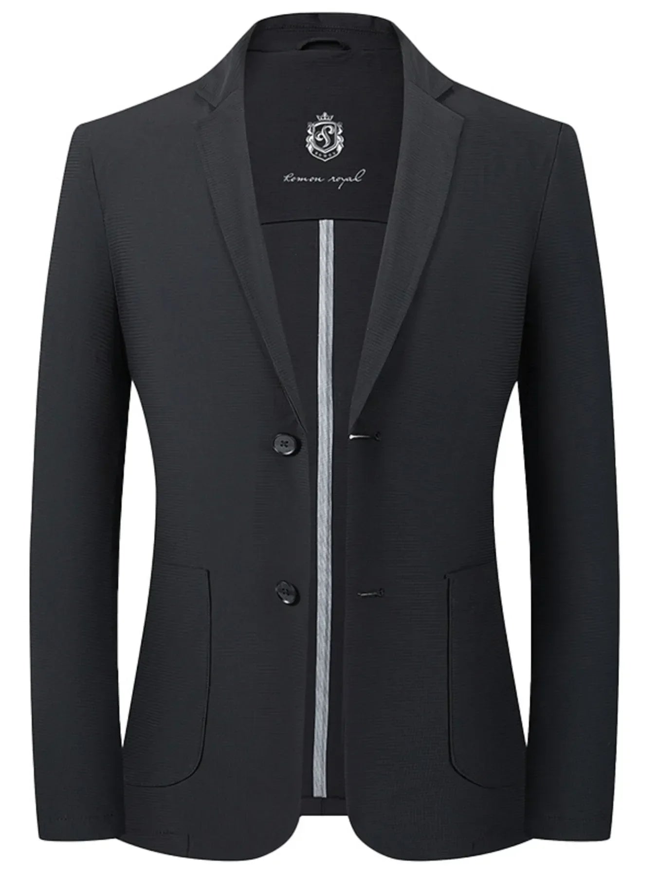 Men's Lapel Collar Long Sleeve Blazer