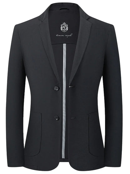 Men's Lapel Collar Long Sleeve Blazer