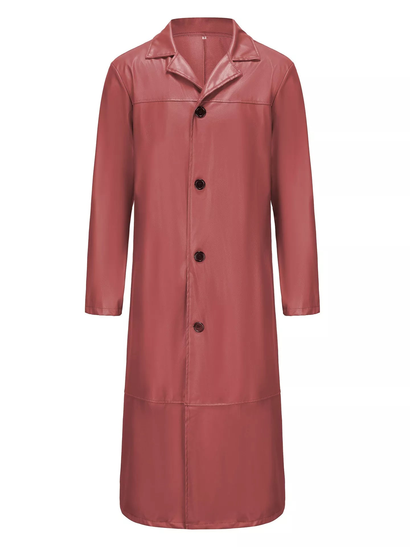 Men's Full Size Button Up Longline Jacket