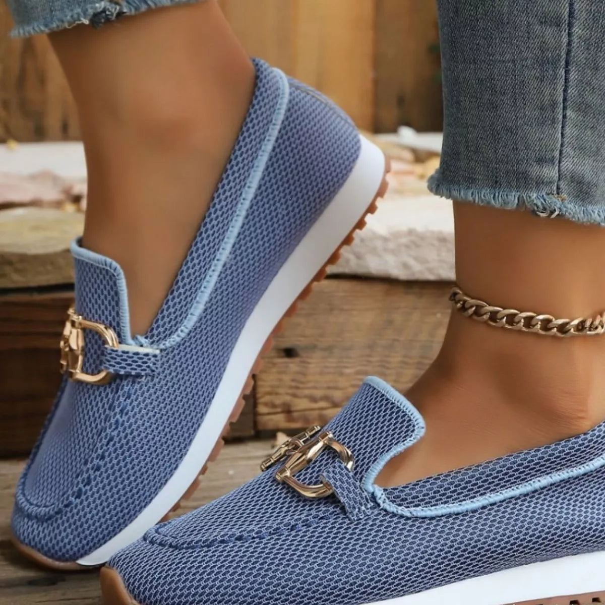 Round Toe Slip-Ons