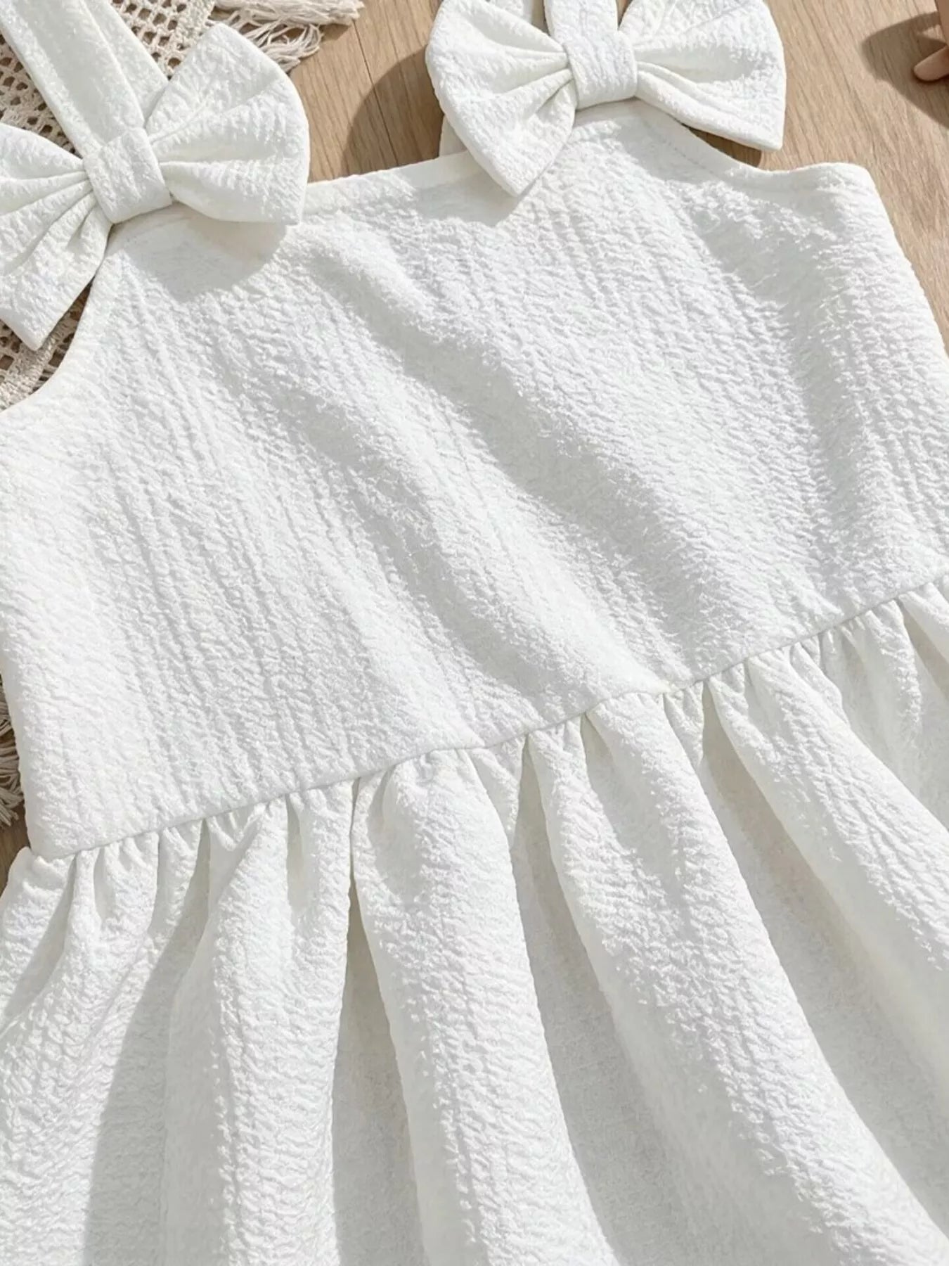 Children's Bowknot Sleeveless Dress