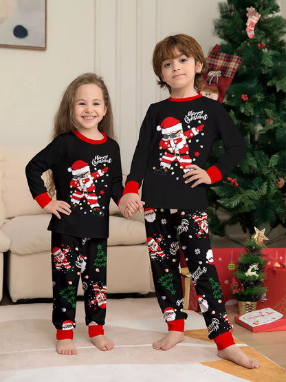 Family Matching Christmas Santa Pajamas Set Plus Size